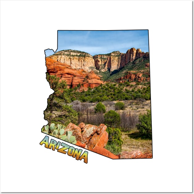 Arizona (Green Desert Canyon) Wall Art by gorff